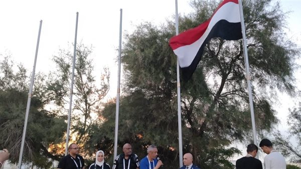 مراسم رفع علم مصر