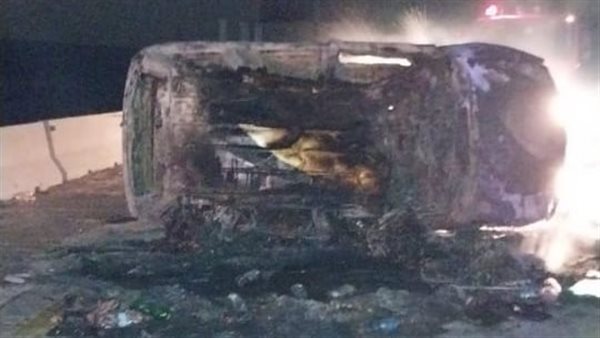 حريق سيارة ملاكي بالصف