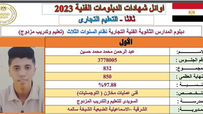 البنات يكتسحن.. ننشر القائمة الكاملة لأوائل الدبلومات الفنية 2023| صور