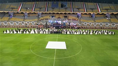 المنطقة الشمالية العسكرية تنظم حفل زفاف جماعي لـ300 شاب وفتاة من أبناء المحافظات