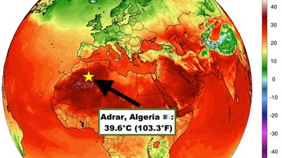 الأعلى في التاريخ.. مدينة جزائرية تسجل درجة حرارة صغرى وصلت لـ 39.6