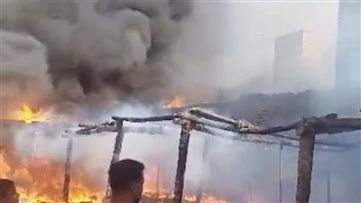 السيطرة على حريق نشب بمزرعة مواشي ببني سويف 