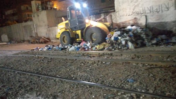 ازالة 70 طن مخلفات