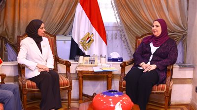 وزيرة التضامن تبحث التعاون الثنائي للتمكين الاقتصادي والأسر المنتجة مع سفيرة البحرين بالقاهرة