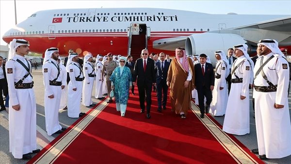 وصول أردوغان إلى