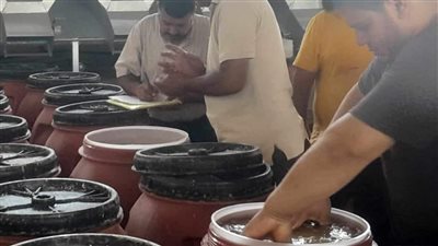 ضبط مصنع مواد غذائية بدون ترخيص خلال حملة تموينية بمركز مطاي بالمنيا