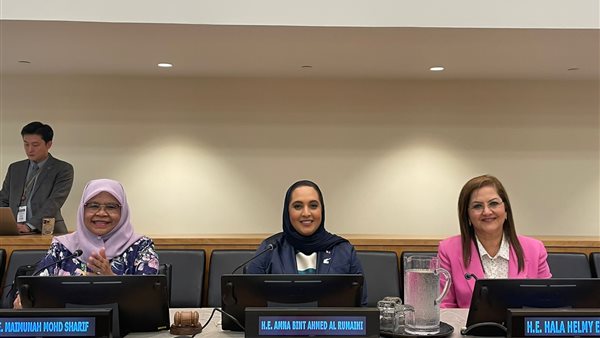 جانب من مشاركة الوزيرة