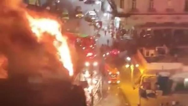 حريق بمحطة الرمل