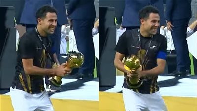 محمد إبراهيم: رفعت كأس الرابطة على طريقة شيكابالا لأنه صديقي وقائد كبير