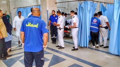 إصابة 12 شخصا في تصادم أتوبيس بجمل على طريق محور الضبعة مطروح