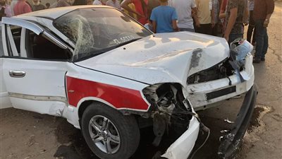 إصابة 4 أشخاص من أسرة واحدة في حادث تصادم بالدقهلية