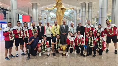بعثة منتخب الكونغ فو تصل إلى القاهرة بعد حصد 19 ميدالية ذهبية بالبطولة الإفريقية في كوت ديفوار
