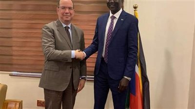 السفير المصري في جنوب السودان يلتقي وزير الموارد المائية والري 