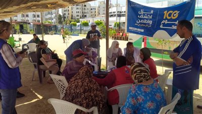 100 يوم صحة تتابع تقديم الخدمات الطبية المجانية على شواطئ الإسماعيلية
