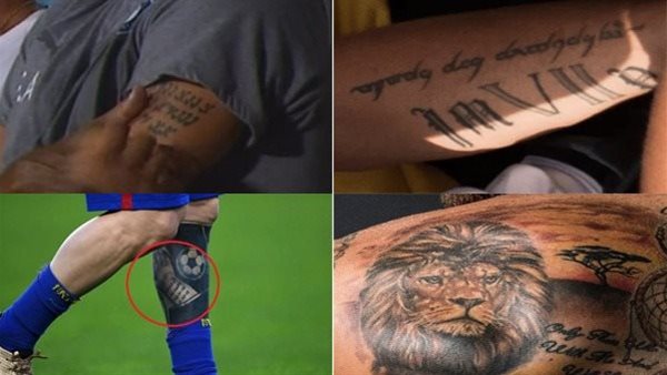 أبرز أوشام لاعبو