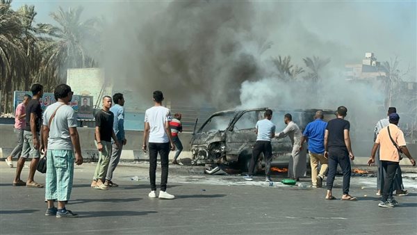 تفحم ميكروباص أعلى