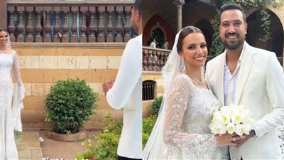 الصور الأولى من حفل زفاف البلوجر عمرو راضي وهدير النحاس