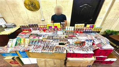 ضبط شخص بحوزته مليون ونصف صاروخ ناري بالقاهرة