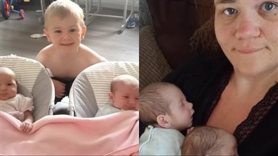 ظاهرة نادرة.. سيدة أسكتلندية تلد توأما في نفس الوقت