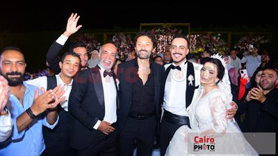 أبرزهم كريم محمود عبد العزيز.. سليمان عيد يحتفل بزفاف نجله بحضور نجوم الفن