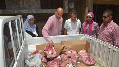 تحرير 26 محضرًا والتحفظ على لحوم غير صالحة ببني سويف 