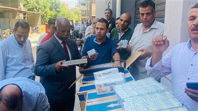 ضبط 7750 علبة سجائر في حملة تموينية بالقليوبية