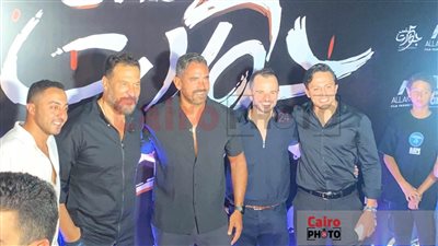 أمير كرارة ومحمد فراج ومايان السيد في العرض الخاص لفيلم 5 جولات