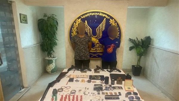 المتهمين والمضبوطات