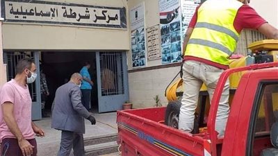 البعلي: تطهير مبنى شرطة الضواحي بالإسماعيلية عقب إصابة أمين شرطة بكورونا (صور)