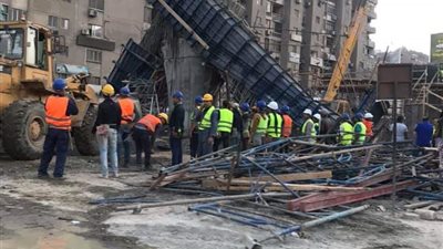 محافظة القاهرة: انهيار إحدي كمرات كوبري ميدان الساعة في مدينة نصر