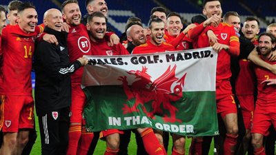 جاريث بيل يرد على انتقادات جماهير ريال مدريد بسبب لافتة الجولف