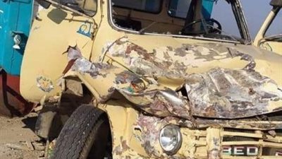 بالأسماء.. مصرع 3 وإصابة 20 آخرين بحادث مروع على الطريق الإقليمي في المنوفية (صور)