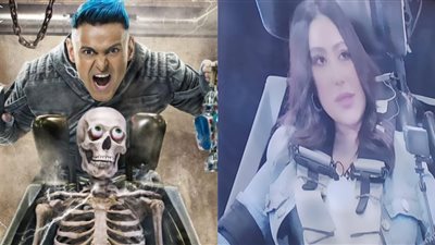 رامز جلال عن بوسي: بقت عاملة زي عامود النور (صور)