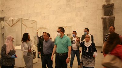 وزير السياحة والآثار يتفقد المتحف القومي للحضارة بالفسطاط تمهيدًا لافتتاحه (صور)