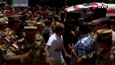 شاهد.. جنازة البطل الشهيد أحمد المنسي (فيديو)