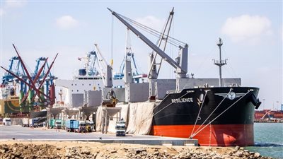 ميناء دمياط يستقبل 9 سفن تجارية متنوعة بإجمالي 45677 طن بضائع عامة