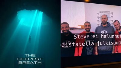 عمر أحمد أحد المشاركين بفيلم the deepest breath: الغطس الحر رياضة ممتعة.. وبنتعامل عادي مع القرش 