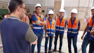 تدريب عملي لطلاب المدارس الفنية لمياه الشرب والصرف الصحي بمحطة مياه المنشية 1 بالإسكندرية 