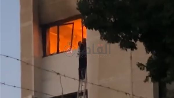 حريق إدارة قنا التعليمية