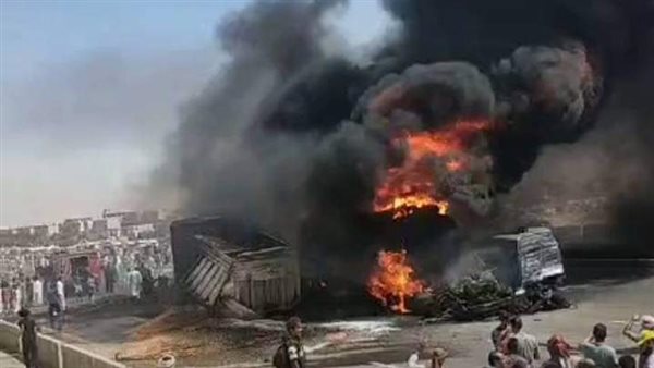 اشتعال السيارتين