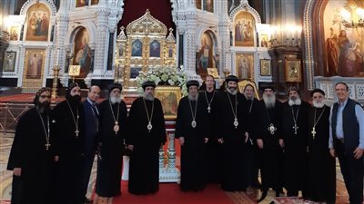  السفارة الروسية بالقاهرة: زيارة رؤساء الأديرة القبطية المصرية لموسكو تعزز التعاون| صور 