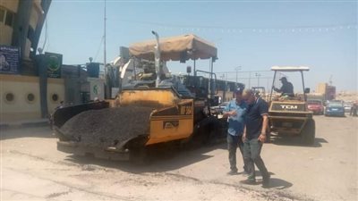 ترميم شوارع منطقة أرض النوادي بحي الزهور ببورسعيد | صور 