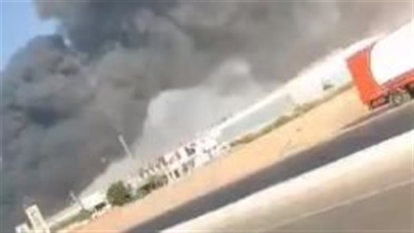 حريق في أحد المصانع