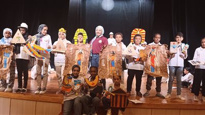 ورشة الرسم بمشروع أهل مصر تلقي الضوء على الحضارة المصرية القديمة | صور