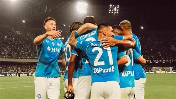 فريق نابولي من مباراة