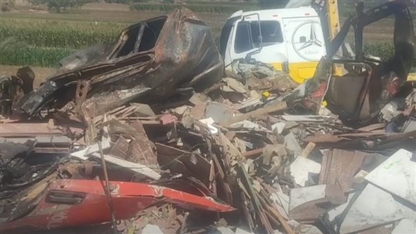 جانب من حادث المنوفية