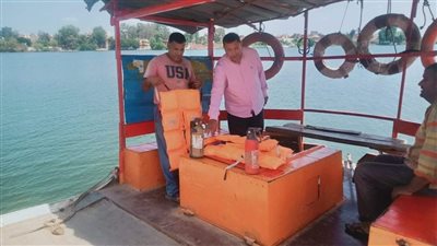 حملات مرورية على المعديات النهرية بقرى البحيرة