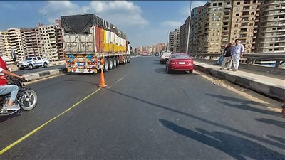 هبوط أرضى بكوبرى بنها 3 بالقليوبية.. والمرور تعلن عن التحويلات المرورية