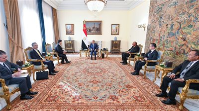 السيسي يستقبل وزير خارجية اليابان ويؤكد موقف مصر بشأن إقامة الدولة الفلسطينية المستقلة 