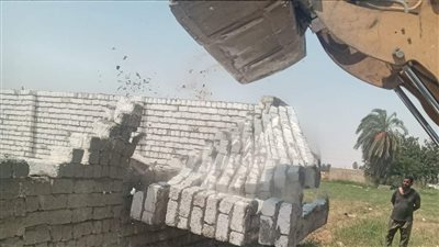 إزالة 130 حالة تعد على الأرض الزراعية خلال حملات مكبرة بالمنيا
